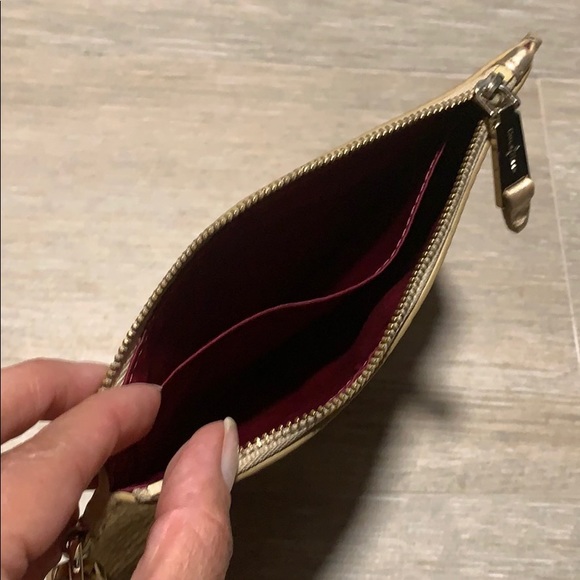 Gold Cole Haan Wristlet - Picture 3 of 3